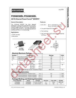 FDU6030BL datasheet  